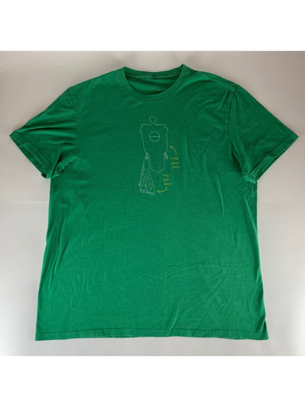 Swannies Golf Green Ball Washer Short Sleeve Crewneck Shirt Mens XL